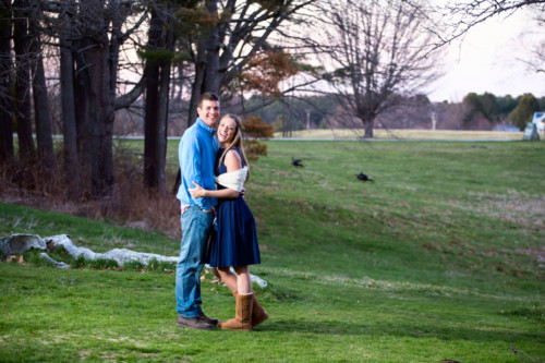 engagement photos in Maine at gilsland farm - audobon center