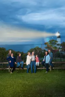 your family could be photographed on vacation in maine