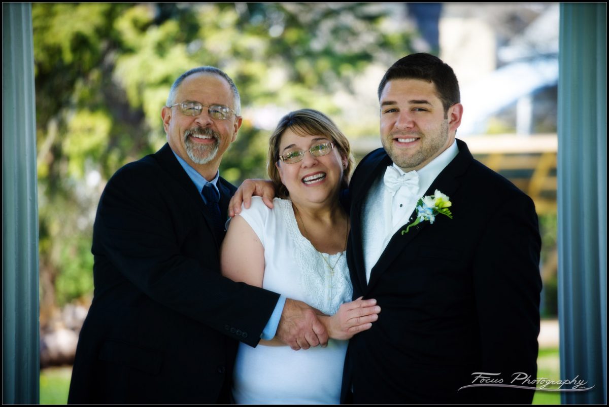 groom and family at Maine wedding - photographer Focus Photography