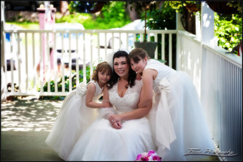 The bride and her daughters