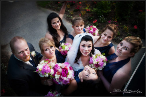The bride and her bridal party