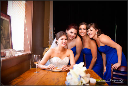 the bride and her girls