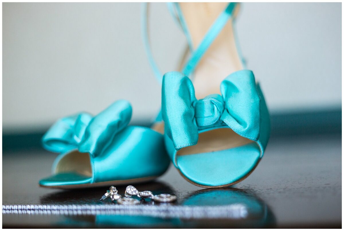 wedding shoes and decor