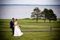 the samoset golf course as wedding picture backdrop