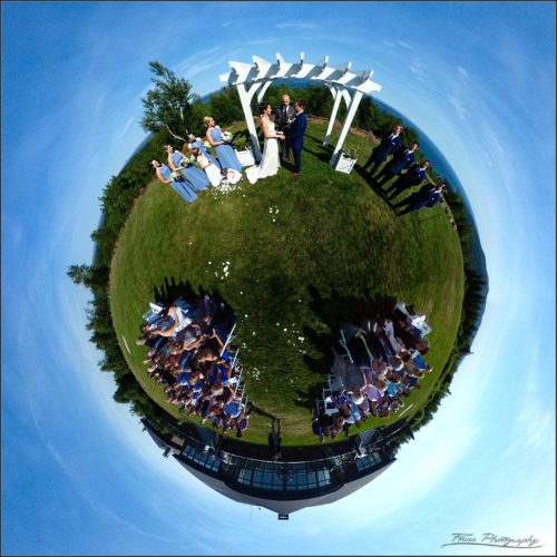 Little planet image captured at point lookout wedding