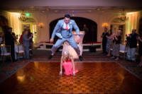 You never know what bridal parties will do during entrances.  But this was a really good leapfrog.