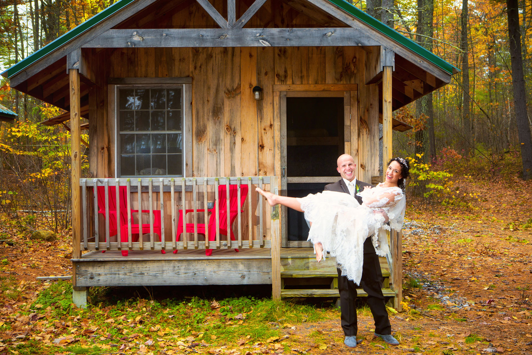 guest cabins at camp hinds - perfect for weddings