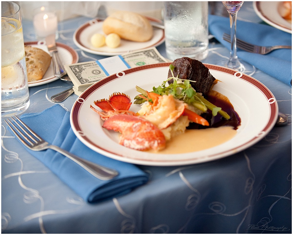 Lobster, steak, and money for throwing on the dance floor!