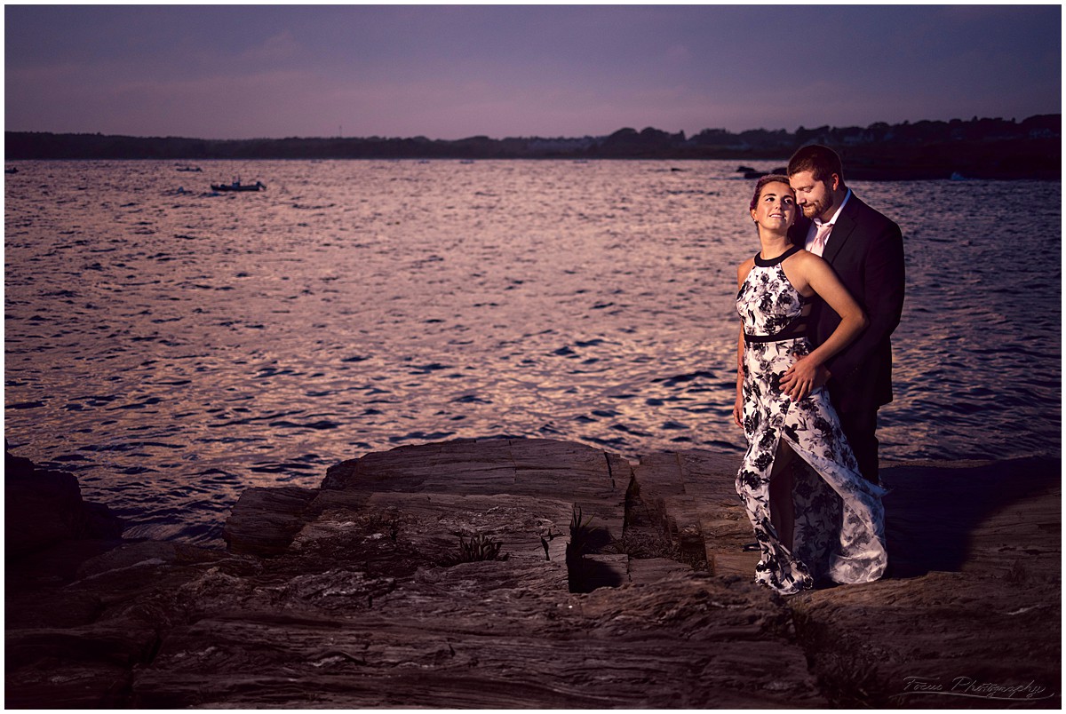 engagement pictures at the beach in maine