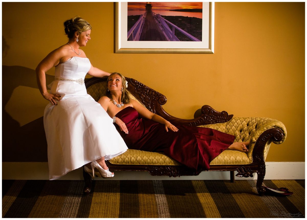 This fun chaise was outside the reception room in the hallway!