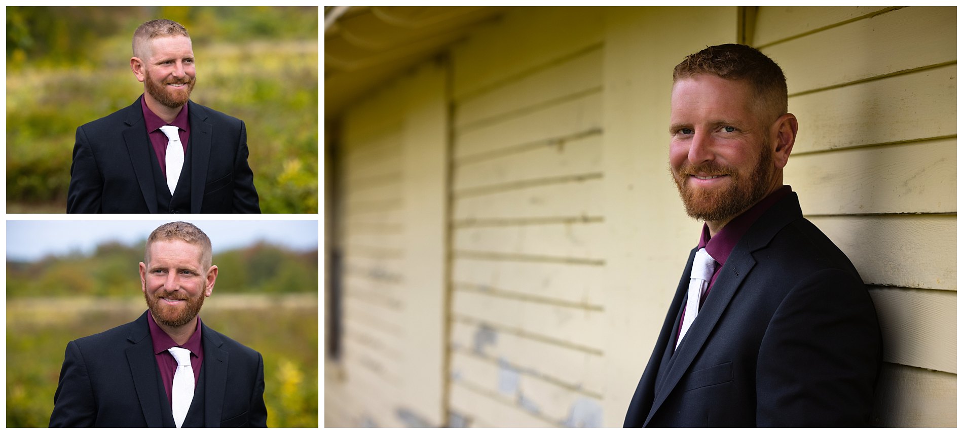 photos of the groom at laudholm farm in wells, me