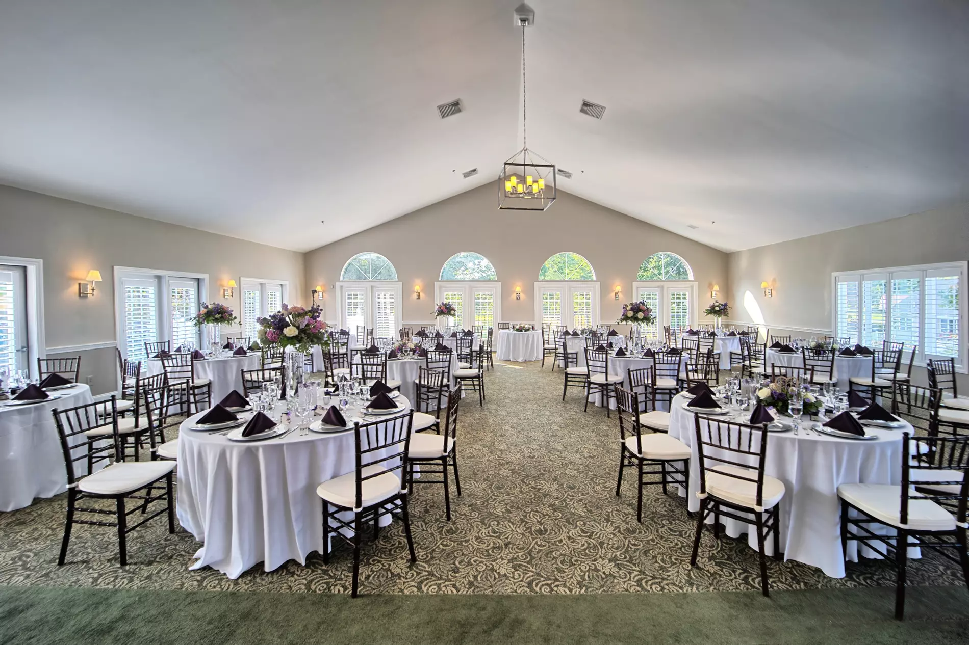 the ballroom at the dunegrass golf club in old orchard beach, maine