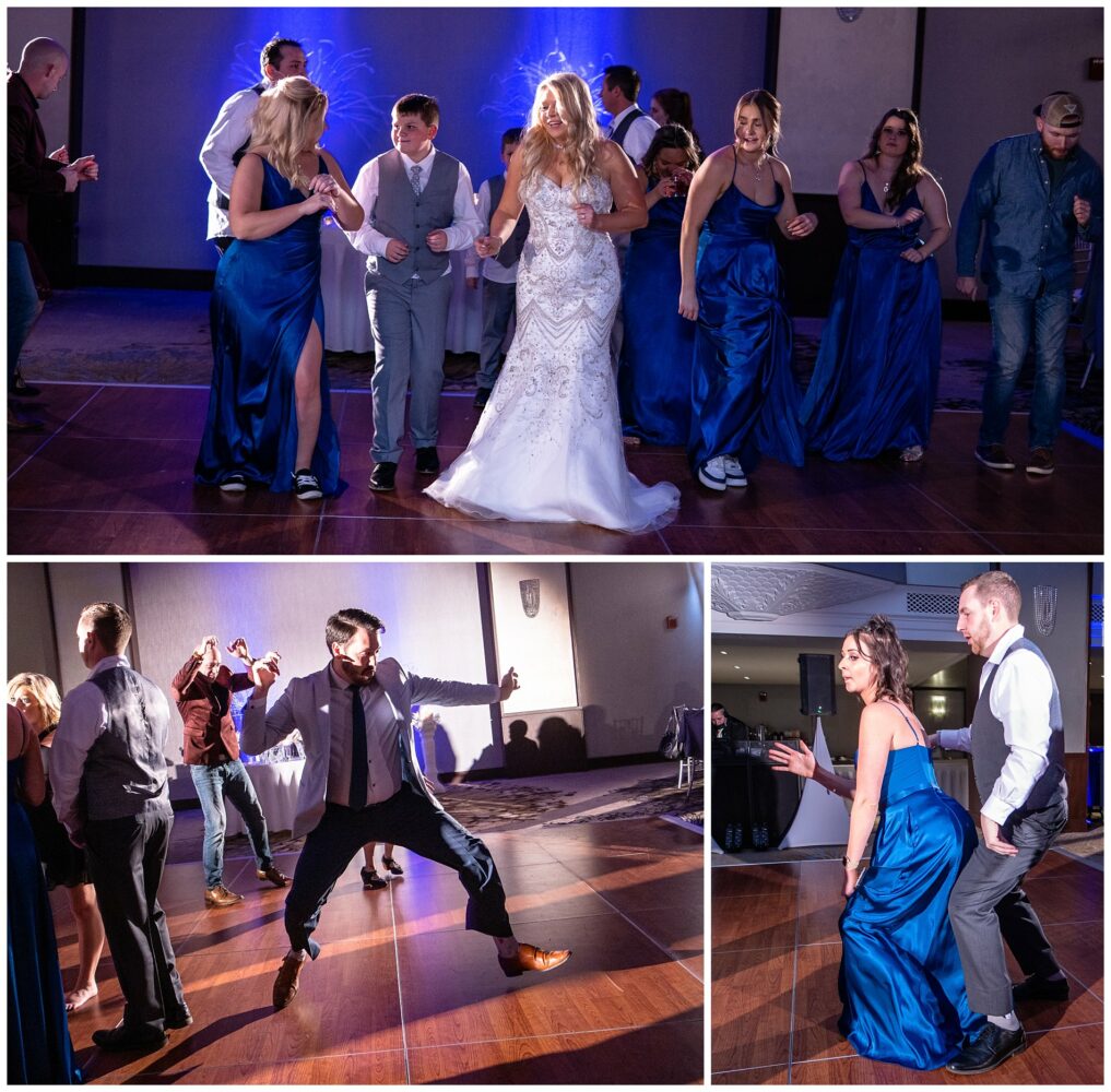 Dance pictures at Westin wedding in portland maine