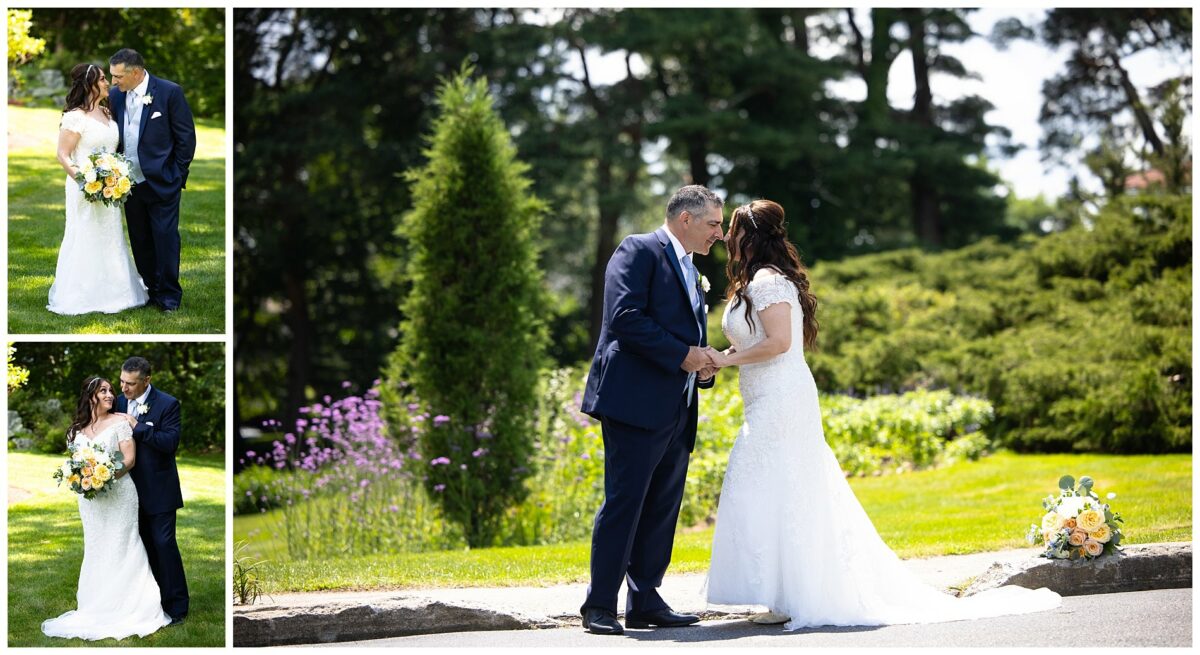 wedding couple at wentworth by sea hotel