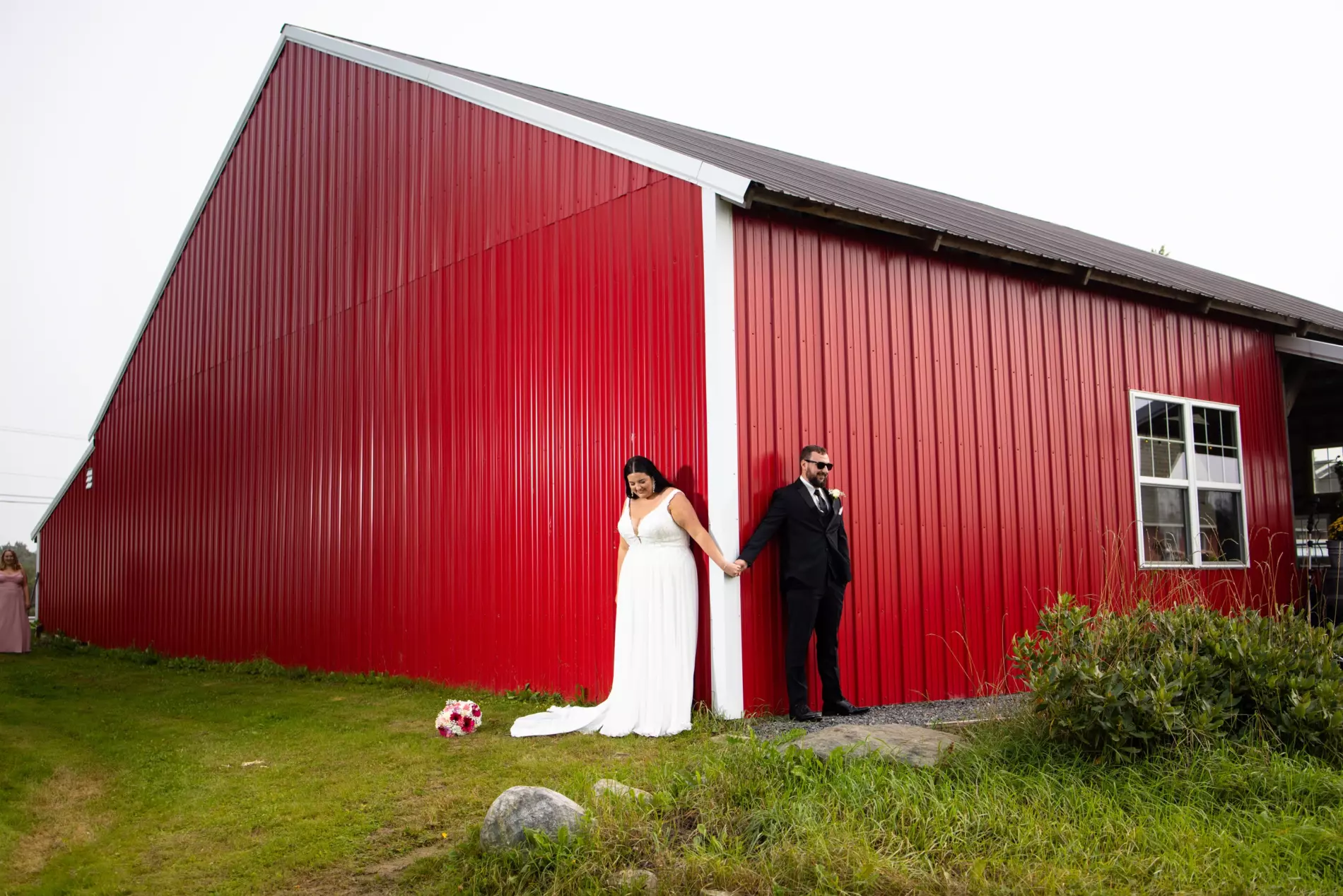 wedding photos at everafter barn in norridgewock, maine
