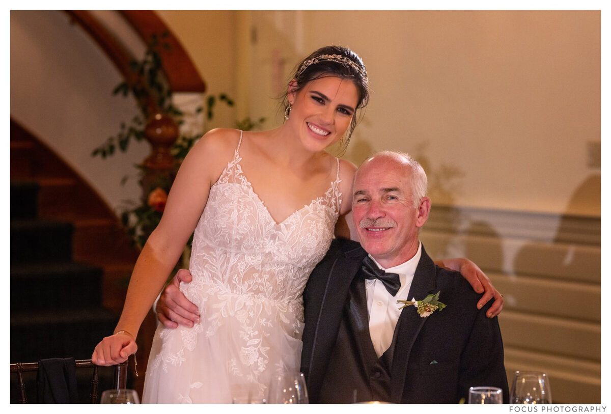 the bride and her dad