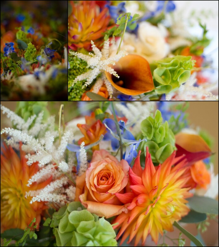 flower bouquets at samoset wedding