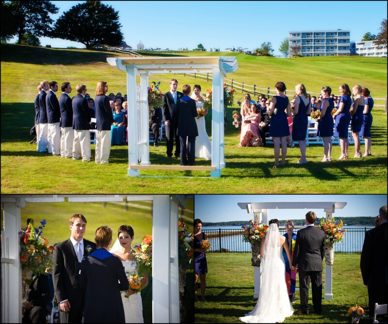 wedding ceremony at samoset