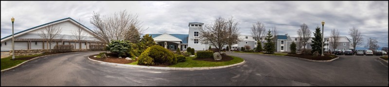 Panoramic picture of the Samoset from the front