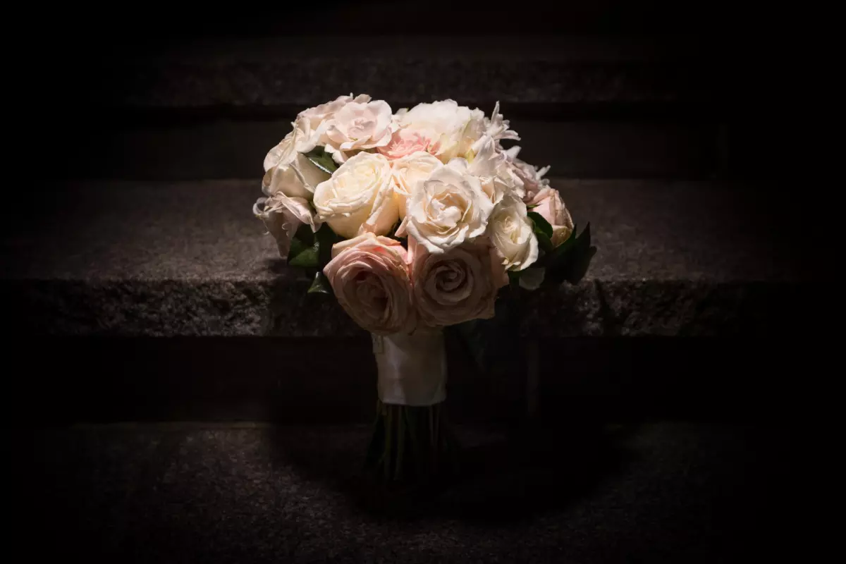 Flower bouquet end of night wentworth wedding