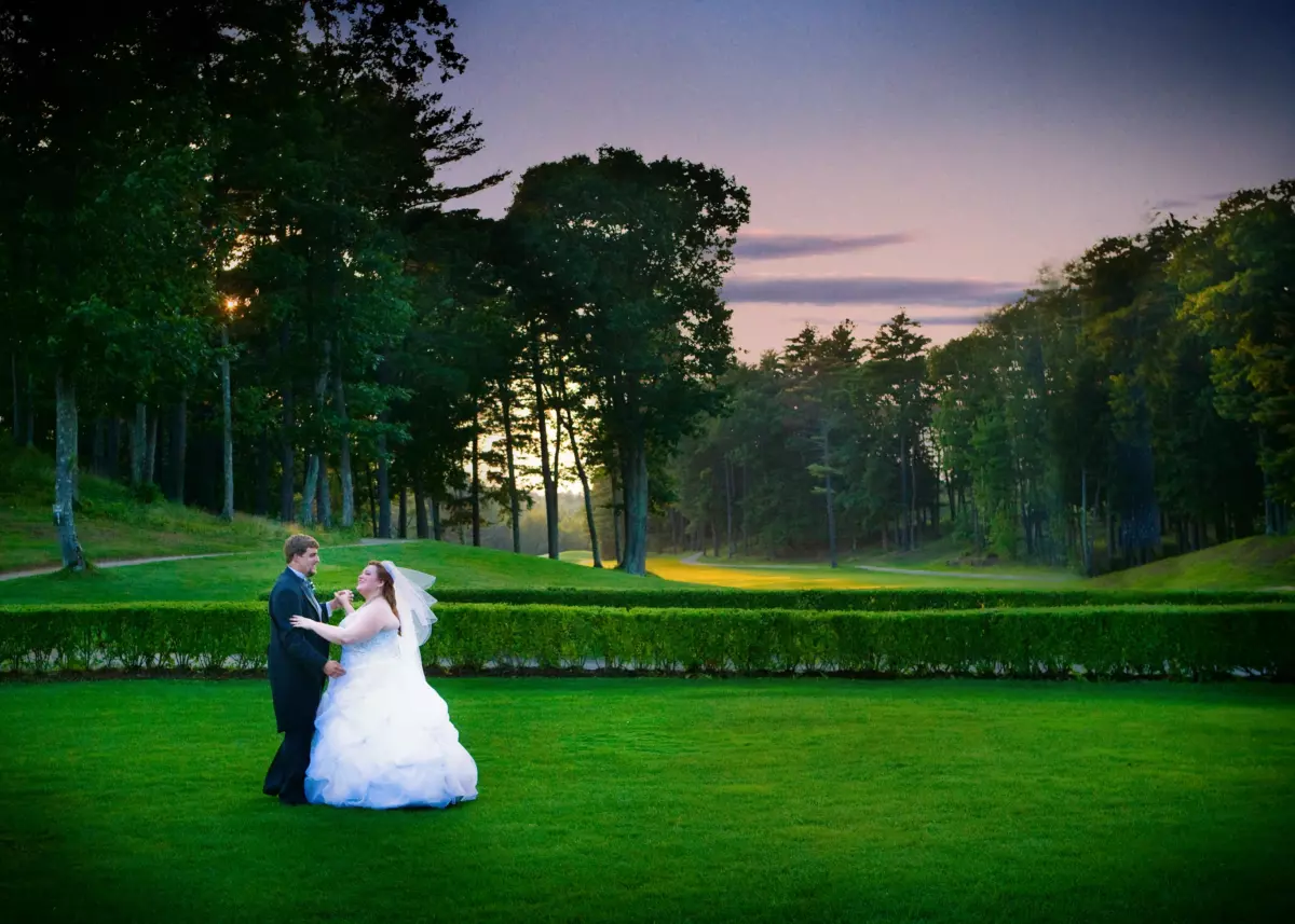Dunegrass golf wedding sunset