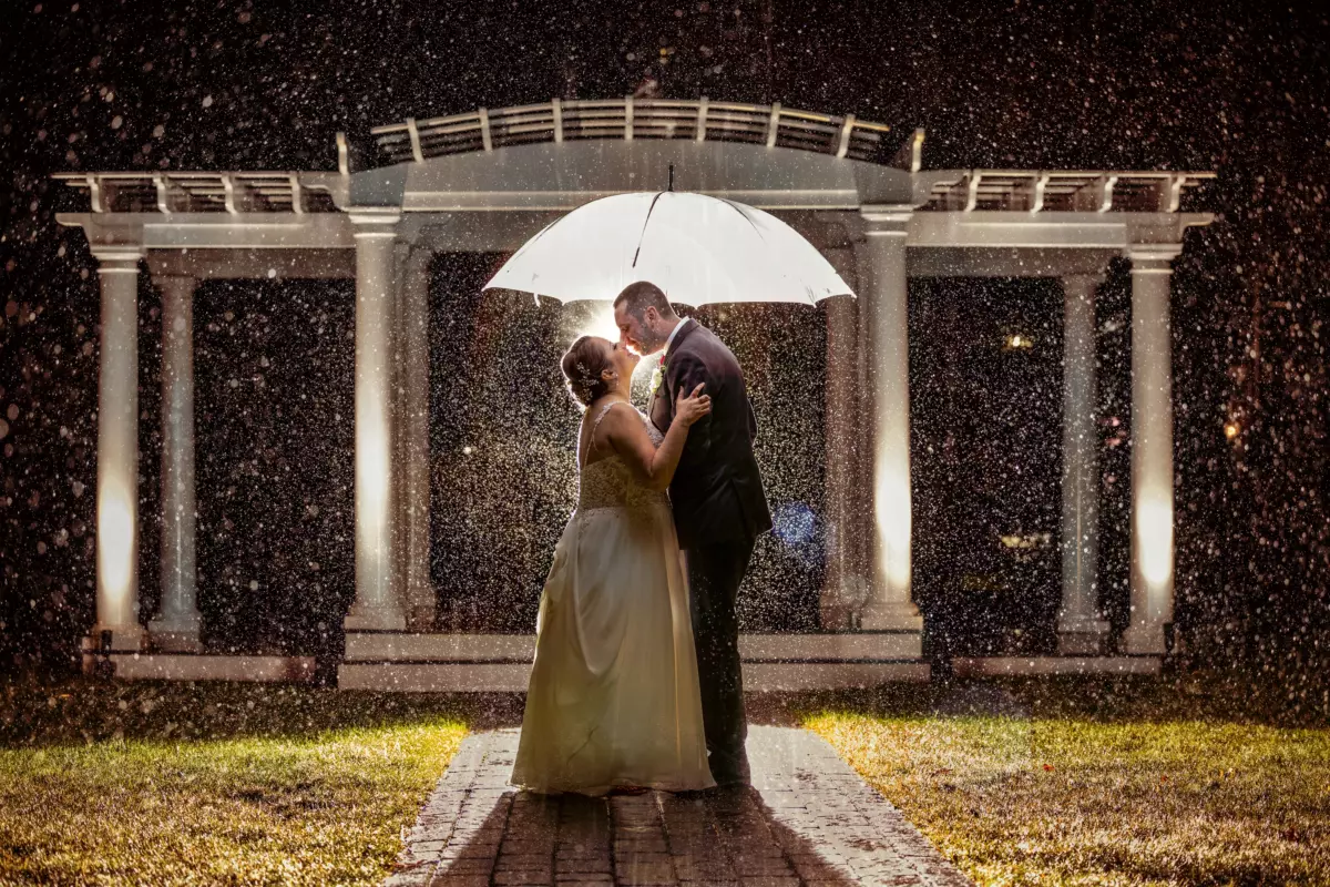 Wedding pictures in rain wells maine