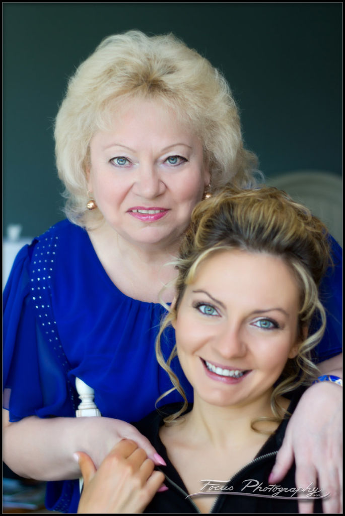 M. and her mother at portland wedding. Photographer - Focus Photography