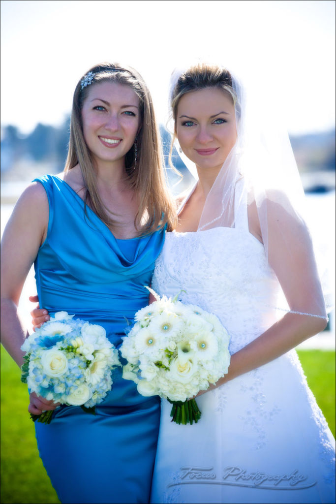 kennebunkport maine wedding photography of bride and maid of honor