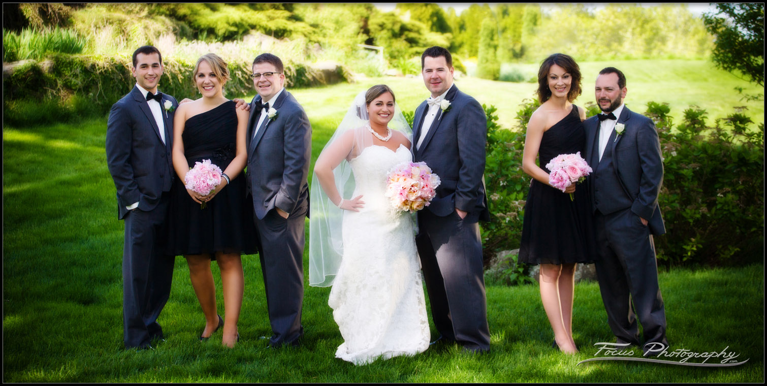 Bridal Party in the gardens at the Wentworth by the Sea