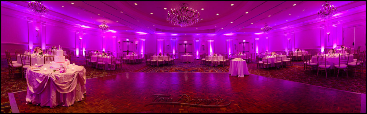 the Wentworth Ballroom at the Newcastle, New Hampshire Wentworth by the Sea. Wedding Photographers Focus Photography