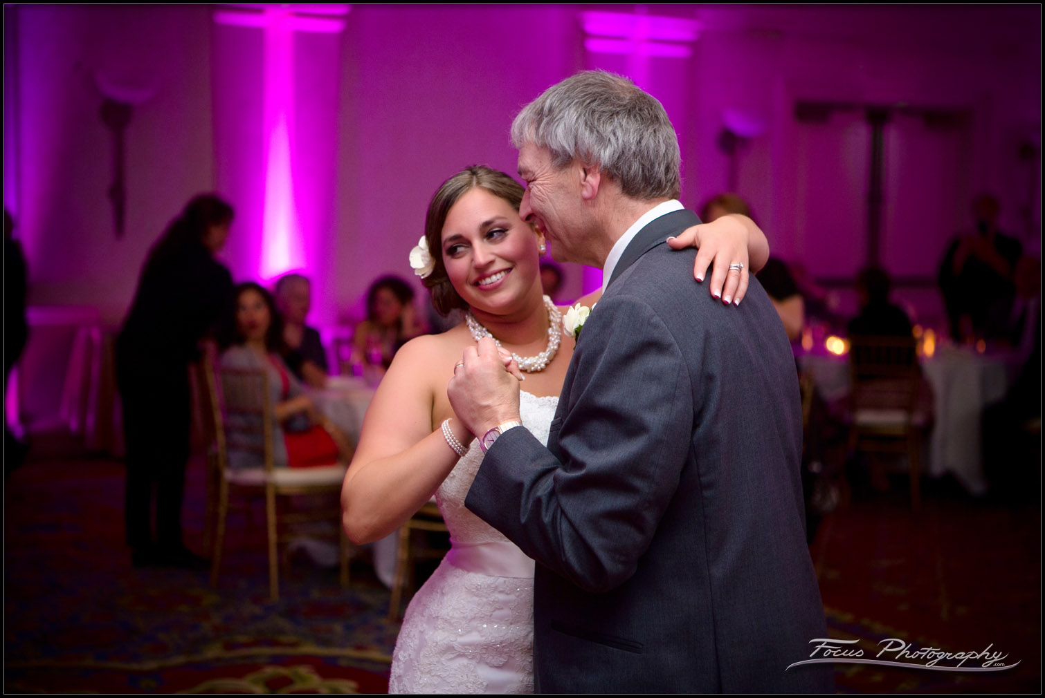 Bride enjoys her dance with dad