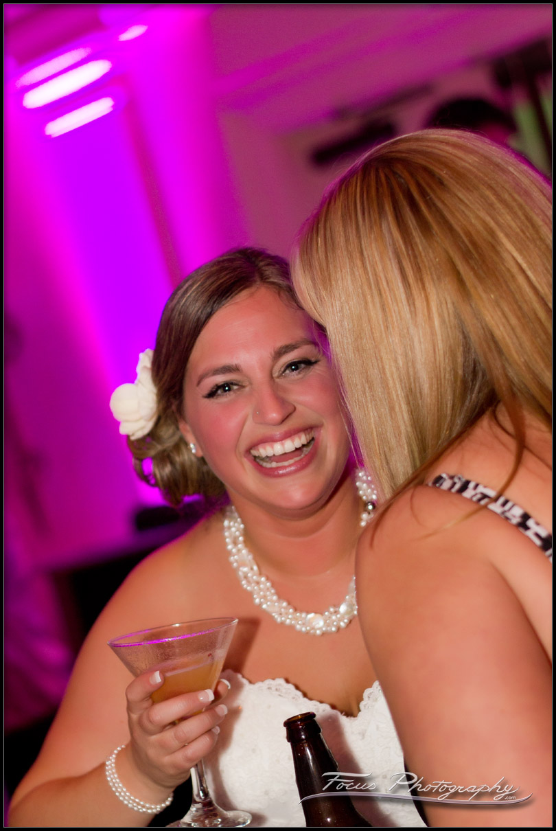 Bride enjoys a Martini