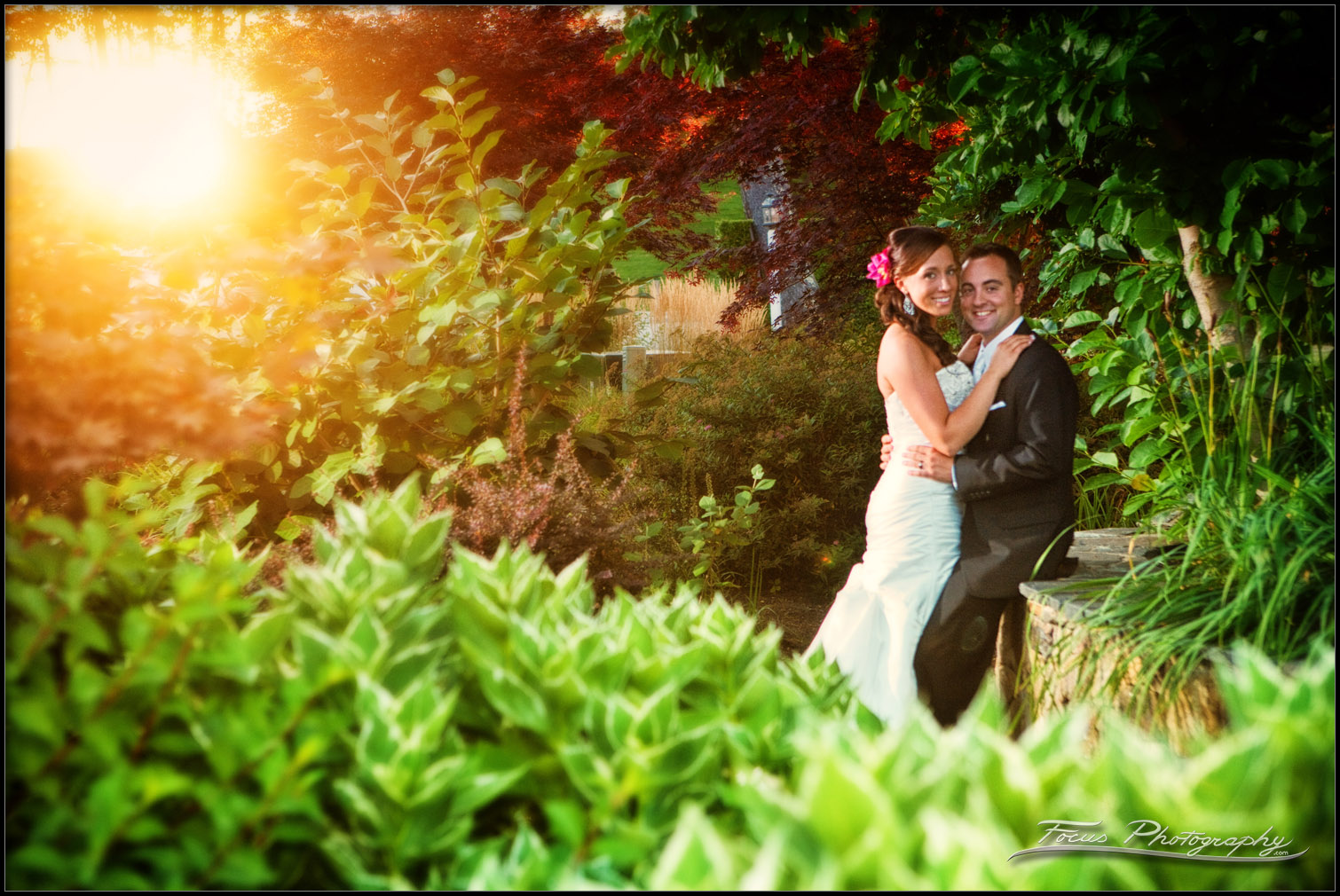bride and groom wedding photography at dunegrass golf club