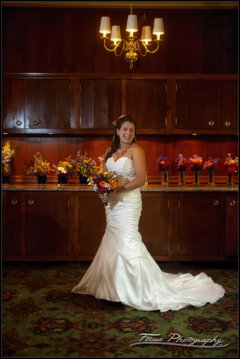 Colony Hotel Wedding bride in ballroom