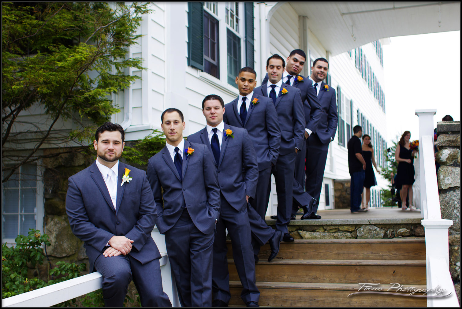 Wedding photography at Colony Hotel in Maine