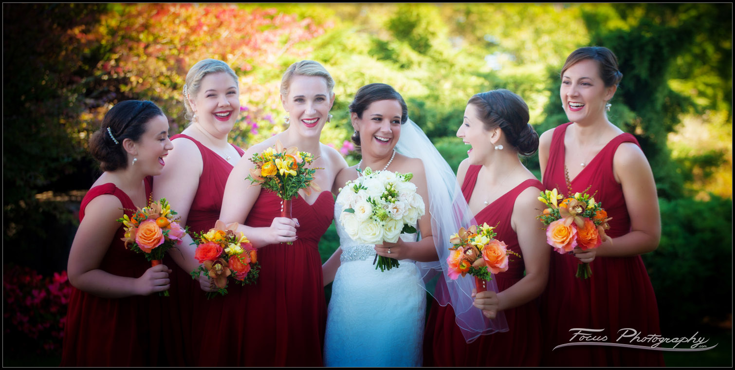 bridesmaids at wentworth wedding