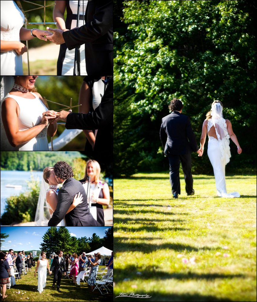 Back Yard Wedding on Province Lake in New Hampshire