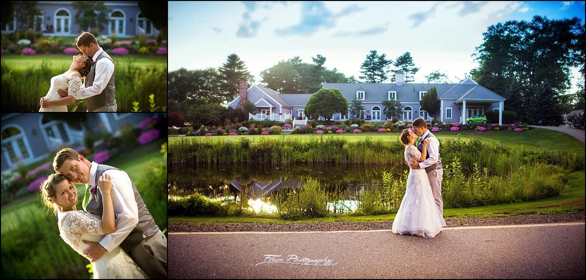 bride and groom  at Dunegrass Golf Club Wedding in Old Orchard Beach, Maine