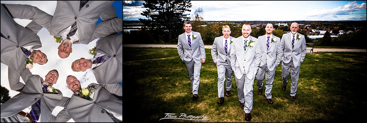 groomsmen at Western Prom in  Portland, Maine wedding 