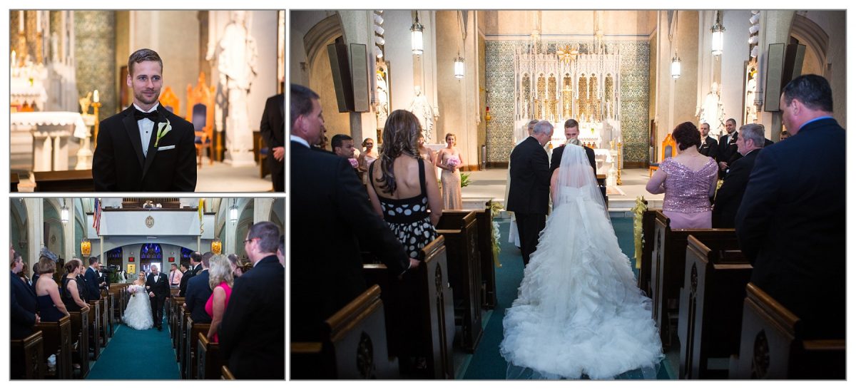 Church Ceremony at Cathedral of Immaculate Conception in Portsmouth, New Hampshire wedding