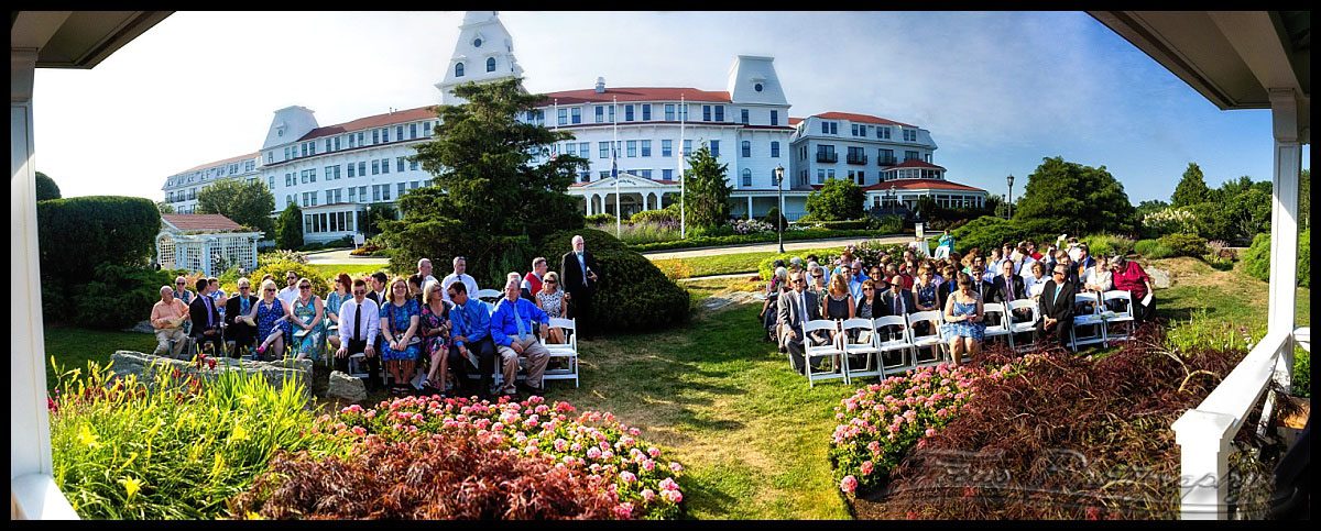 The ceremony site Wentworth by the sea hotel | new castle, nh