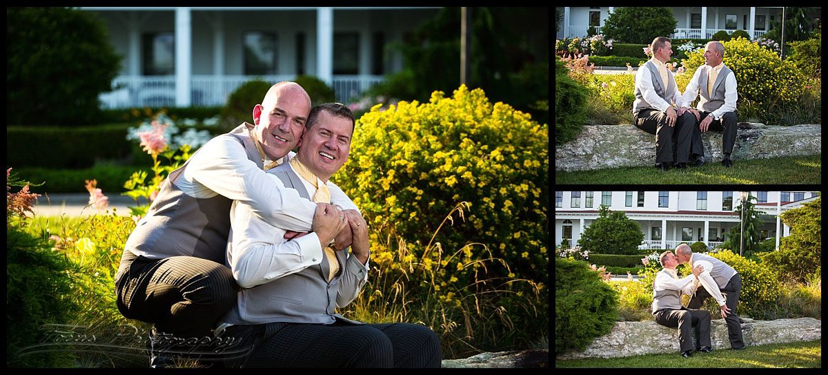 wedding photography by new hampshire photographers Focus Photography at Wentworth by the sea hotel | same sex wedding
