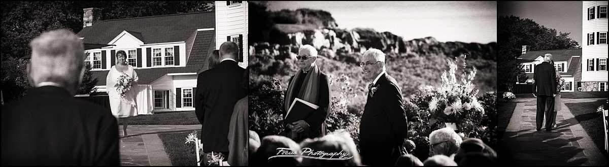 ceremony at Colony Hotel wedding - Kennebunkport, Maine