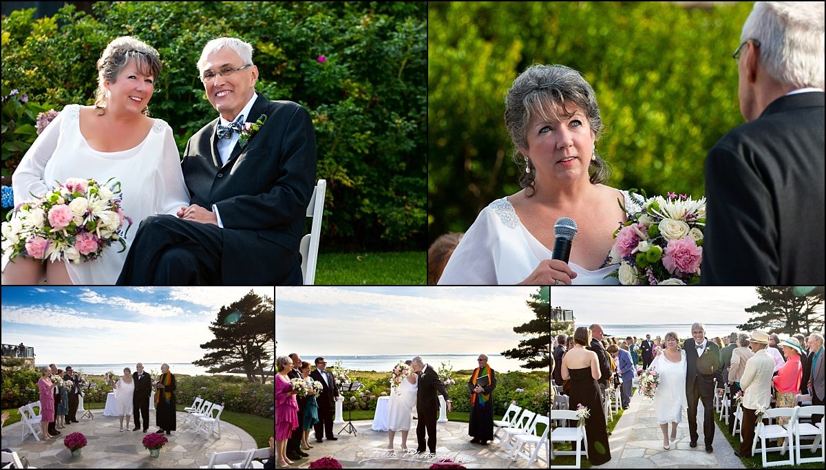 ceremony details at Colony Hotel wedding - Kennebunkport, Maine