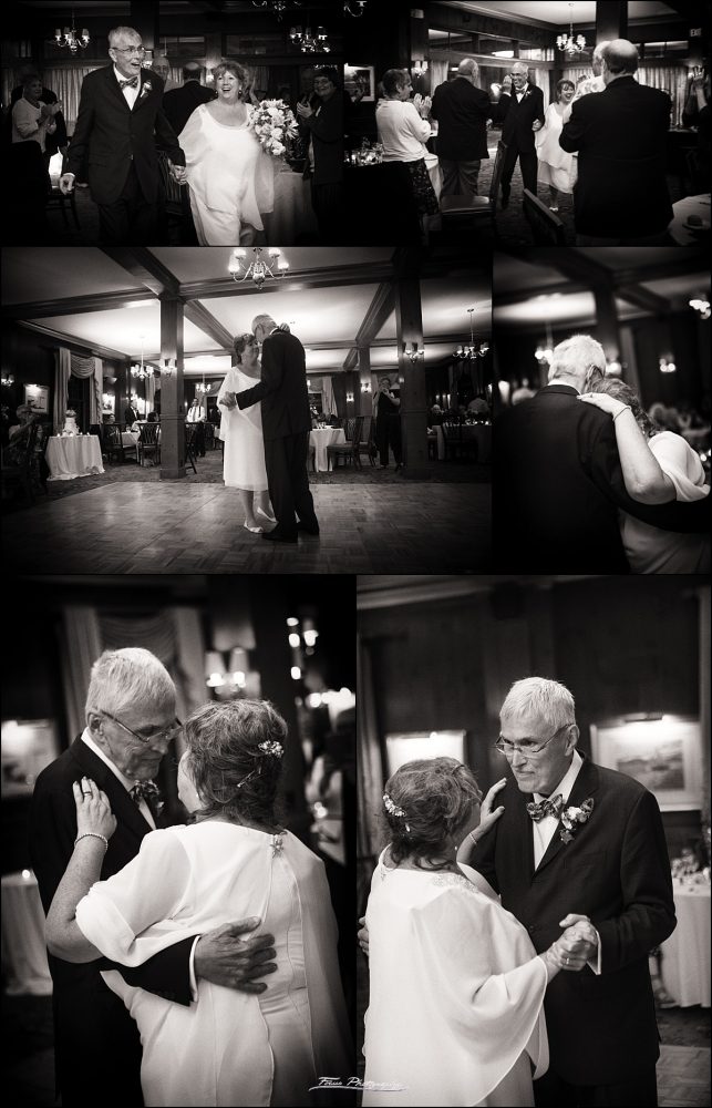 first dance in black and white pictures at Colony Hotel wedding - Kennebunkport, Maine