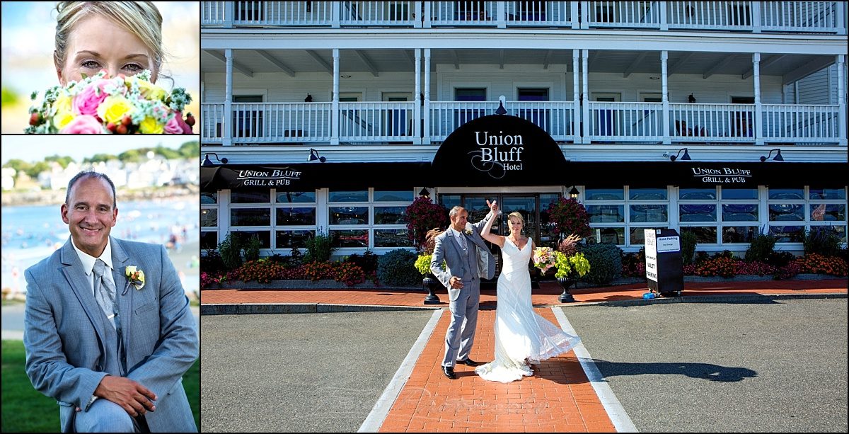 Union Bluff Meeting House wedding couple