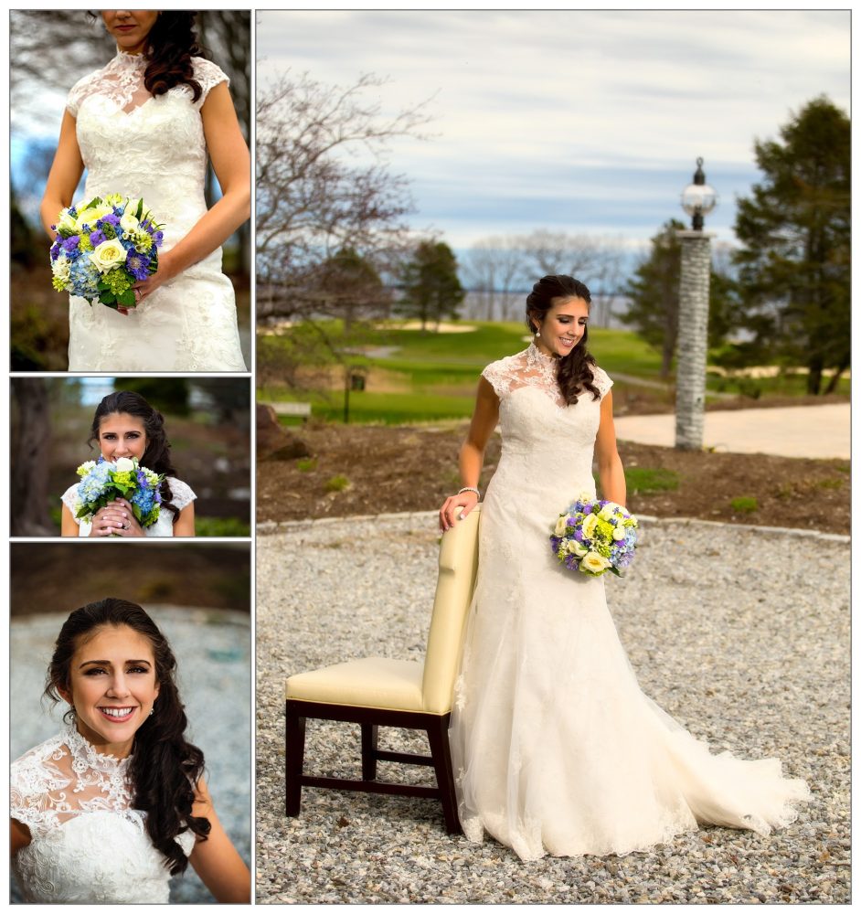 portrait of bride from Samoset Resort wedding in Rockport, Maine