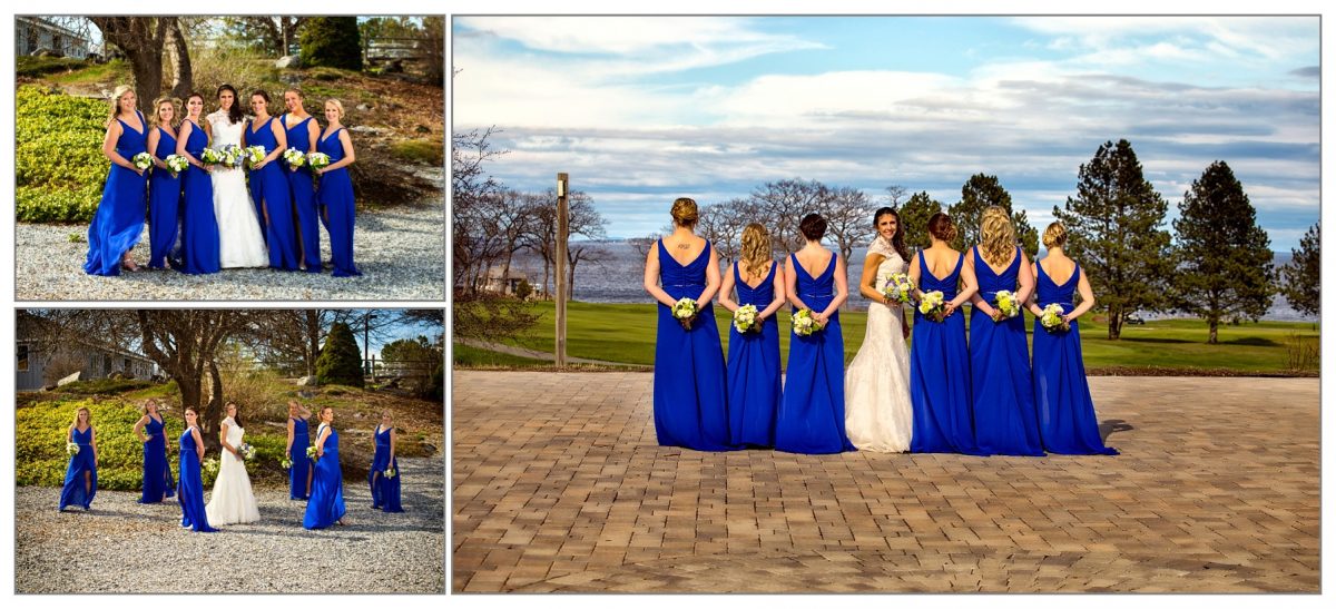 bridesmaids from Samoset Resort wedding in Rockport, Maine