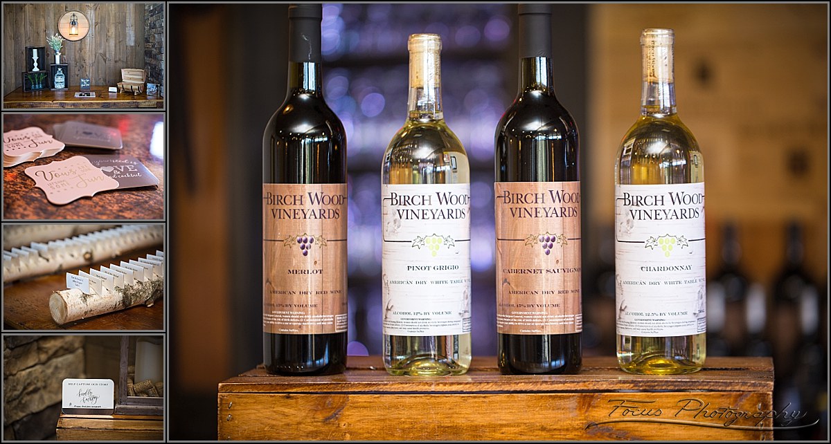 Birch Wood Vineyard bottles