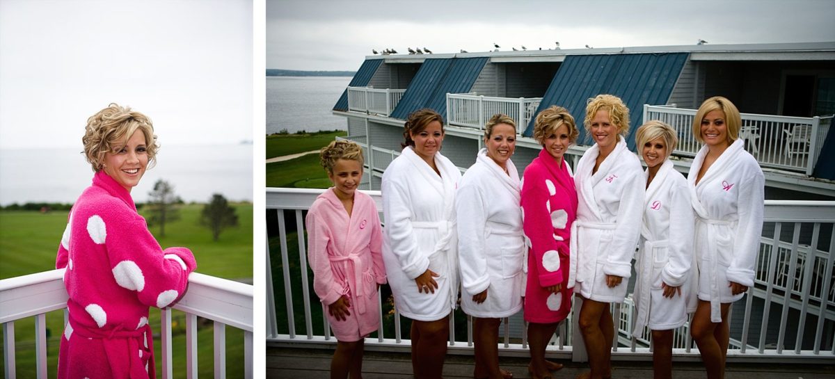  Samoset resort wedding photos of bride and maids